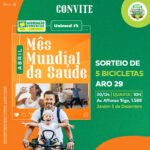 Promoção “Abril – Mês Mundial da Saúde”: ACIS sorteia 5 bicicletas Aro 29 amanhã, dia 30