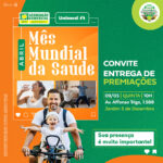 Prêmios da promoção “Abril – Mês Mundial da Saúde” serão entregues nesta quinta, dia 09