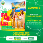 “Julho – Mês da Família”: ACIS realiza sorteio de um vale-hospedagem para quatro pessoas na quarta, dia 31