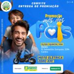 ACIS realiza entrega de uma moto elétrica 0 km à sorteada na promoção “Mês dos Pais”